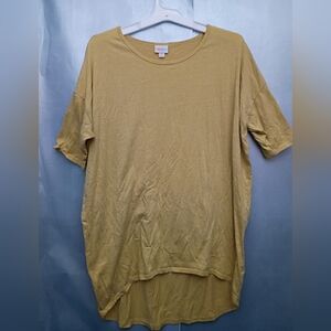LuLaRoe Mustard Short Sleeve Top